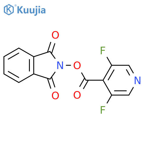1,3-dioxo-2,3-dihydro-1H-isoindol-2-yl 3,5-difluoropyridine-4-carboxylate structure