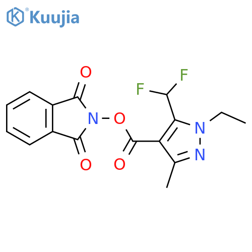 1,3-dioxo-2,3-dihydro-1H-isoindol-2-yl 5-(difluoromethyl)-1-ethyl-3-methyl-1H-pyrazole-4-carboxylate structure