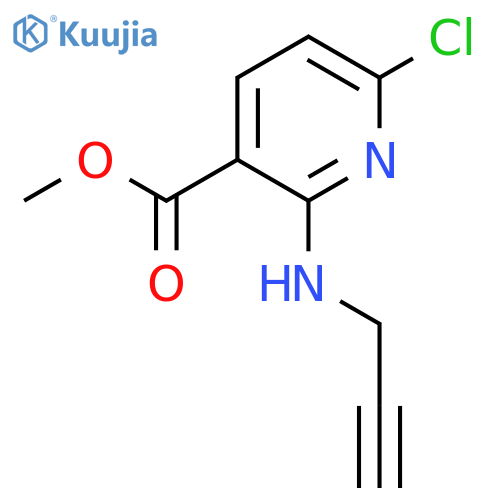 Methyl 6-chloro-2-(prop-2-ynylamino)pyridine-3-carboxylate structure