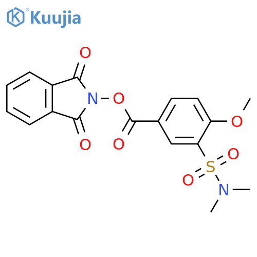 1,3-dioxo-2,3-dihydro-1H-isoindol-2-yl 3-(dimethylsulfamoyl)-4-methoxybenzoate structure