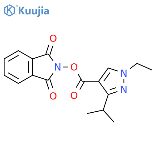1,3-dioxo-2,3-dihydro-1H-isoindol-2-yl 1-ethyl-3-(propan-2-yl)-1H-pyrazole-4-carboxylate structure