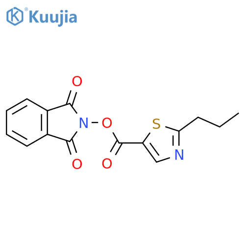 1,3-dioxo-2,3-dihydro-1H-isoindol-2-yl 2-propyl-1,3-thiazole-5-carboxylate structure