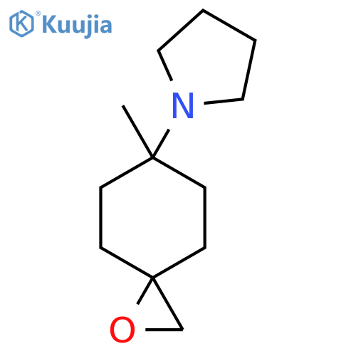 1-(6-Methyl-1-oxaspiro[2.5]octan-6-yl)pyrrolidine structure