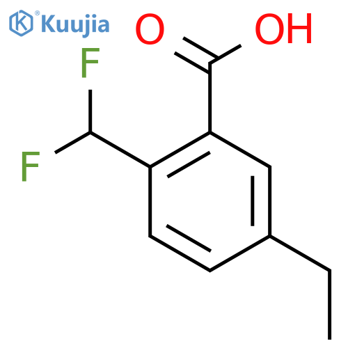 2-(Difluoromethyl)-5-ethylbenzoic acid structure
