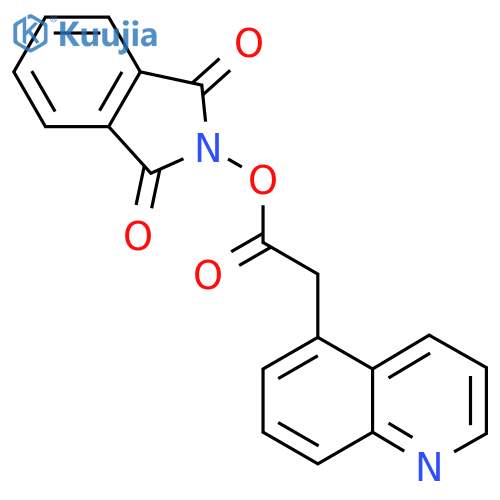 1,3-dioxo-2,3-dihydro-1H-isoindol-2-yl 2-(quinolin-5-yl)acetate structure