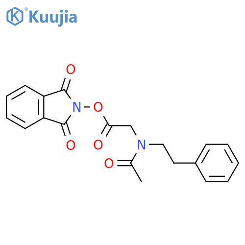 1,3-dioxo-2,3-dihydro-1H-isoindol-2-yl 2-[N-(2-phenylethyl)acetamido]acetate structure