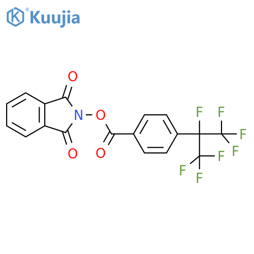 1,3-dioxo-2,3-dihydro-1H-isoindol-2-yl 4-(heptafluoropropan-2-yl)benzoate structure