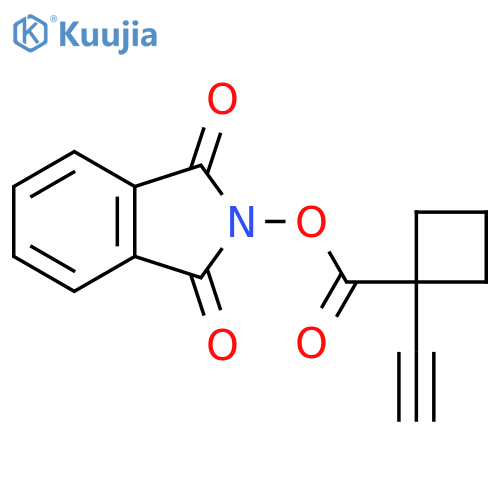 1,3-dioxo-2,3-dihydro-1H-isoindol-2-yl 1-ethynylcyclobutane-1-carboxylate structure