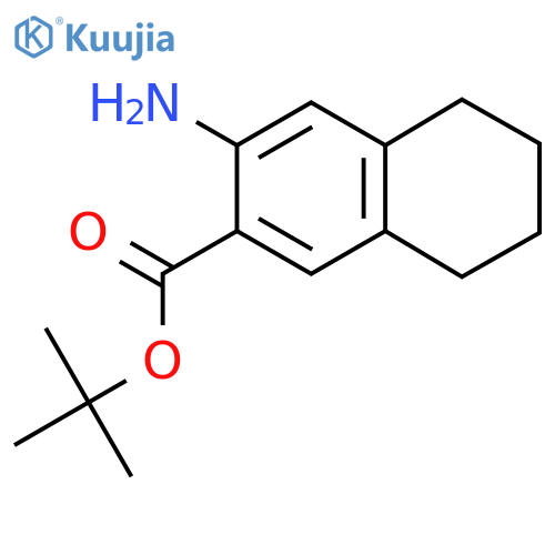 Tert-butyl 3-amino-5,6,7,8-tetrahydronaphthalene-2-carboxylate structure