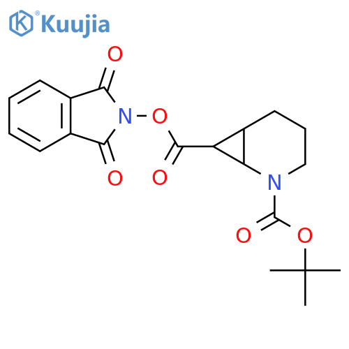 2-tert-butyl 7-(1,3-dioxo-2,3-dihydro-1H-isoindol-2-yl) 2-azabicyclo[4.1.0]heptane-2,7-dicarboxylate structure