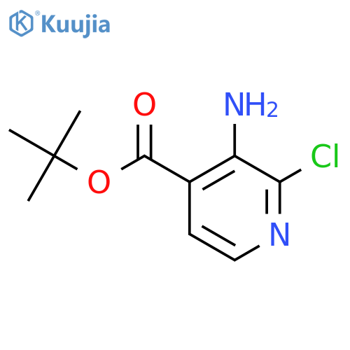 Tert-butyl 3-amino-2-chloropyridine-4-carboxylate structure