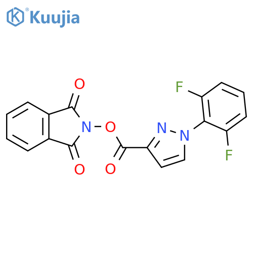 1,3-dioxo-2,3-dihydro-1H-isoindol-2-yl 1-(2,6-difluorophenyl)-1H-pyrazole-3-carboxylate structure