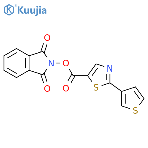 1,3-dioxo-2,3-dihydro-1H-isoindol-2-yl 2-(thiophen-3-yl)-1,3-thiazole-5-carboxylate structure
