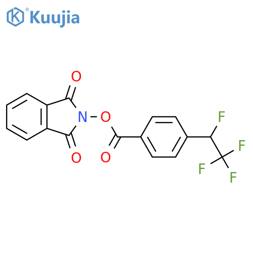 1,3-dioxo-2,3-dihydro-1H-isoindol-2-yl 4-(1,2,2,2-tetrafluoroethyl)benzoate structure
