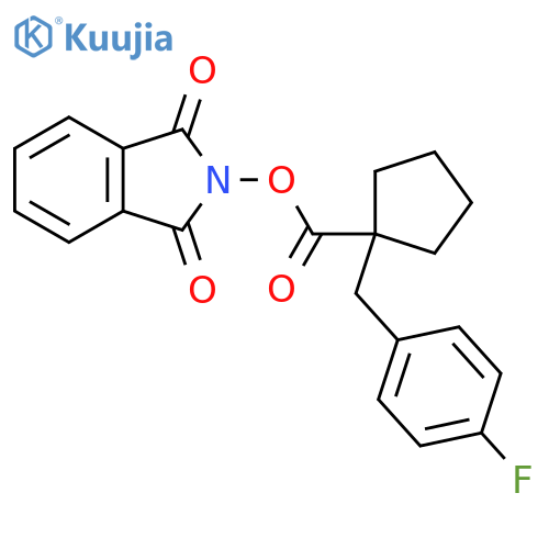 1,3-dioxo-2,3-dihydro-1H-isoindol-2-yl 1-[(4-fluorophenyl)methyl]cyclopentane-1-carboxylate structure