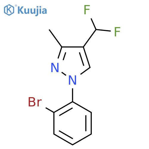1-(2-Bromophenyl)-4-(difluoromethyl)-3-methylpyrazole structure