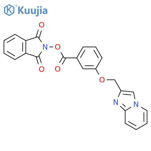 1,3-dioxo-2,3-dihydro-1H-isoindol-2-yl 3-({imidazo[1,2-a]pyridin-2-yl}methoxy)benzoate structure