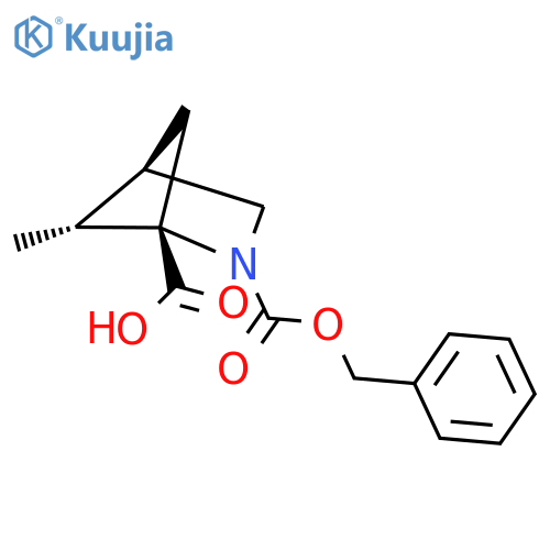 (1S,4R,5R)-5-Methyl-2-phenylmethoxycarbonyl-2-azabicyclo[2.1.1]hexane-1-carboxylic acid structure