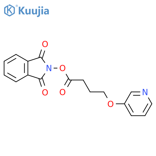 1,3-dioxo-2,3-dihydro-1H-isoindol-2-yl 4-(pyridin-3-yloxy)butanoate structure