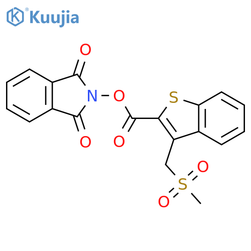 1,3-dioxo-2,3-dihydro-1H-isoindol-2-yl 3-(methanesulfonylmethyl)-1-benzothiophene-2-carboxylate structure