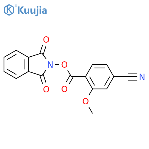 1,3-dioxo-2,3-dihydro-1H-isoindol-2-yl 4-cyano-2-methoxybenzoate structure