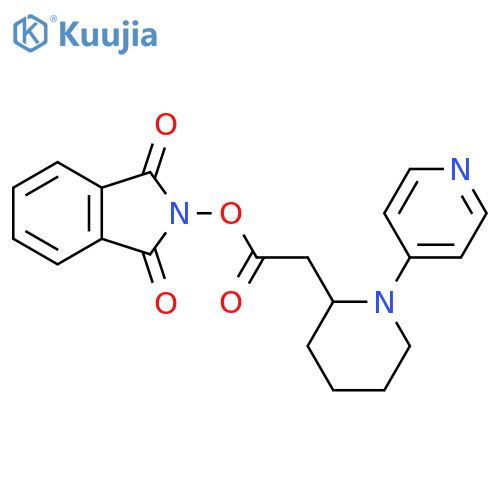 1,3-dioxo-2,3-dihydro-1H-isoindol-2-yl 2-[1-(pyridin-4-yl)piperidin-2-yl]acetate structure