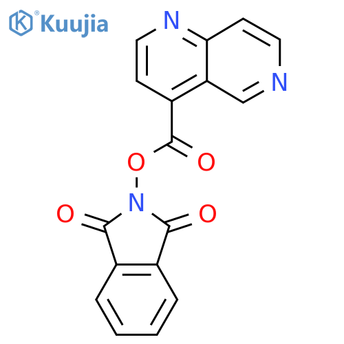 1,3-dioxo-2,3-dihydro-1H-isoindol-2-yl 1,6-naphthyridine-4-carboxylate structure
