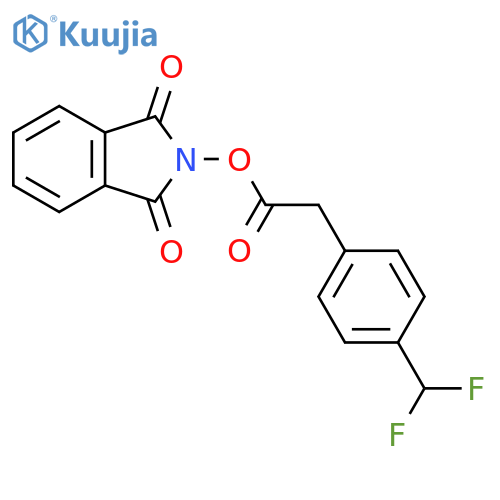 1,3-dioxo-2,3-dihydro-1H-isoindol-2-yl 2-[4-(difluoromethyl)phenyl]acetate structure