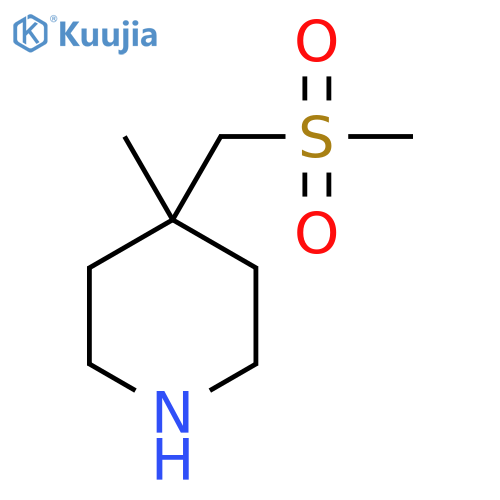 4-(Methanesulfonylmethyl)-4-methylpiperidine structure