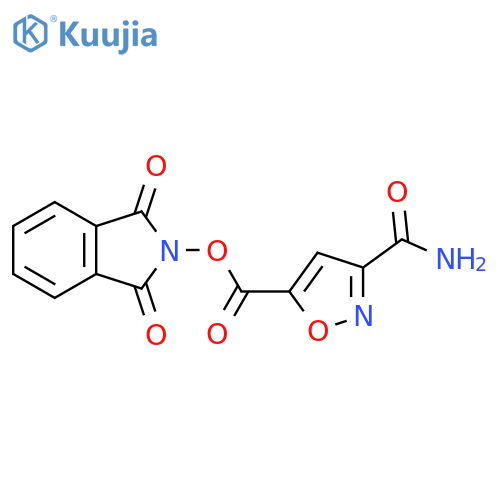 1,3-dioxo-2,3-dihydro-1H-isoindol-2-yl 3-carbamoyl-1,2-oxazole-5-carboxylate structure