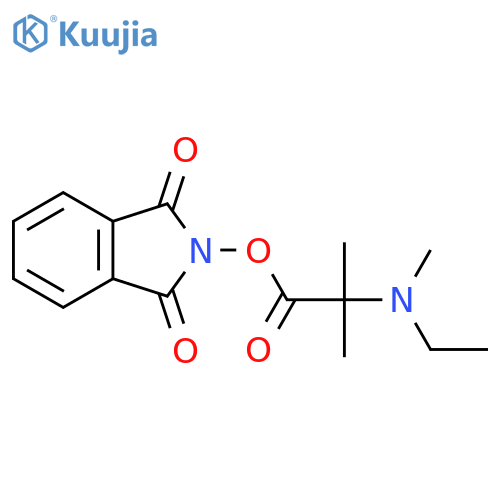 1,3-dioxo-2,3-dihydro-1H-isoindol-2-yl 2-[ethyl(methyl)amino]-2-methylpropanoate structure