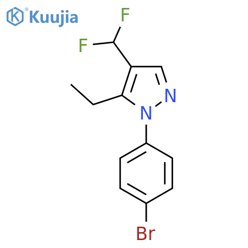 1-(4-Bromophenyl)-4-(difluoromethyl)-5-ethylpyrazole structure
