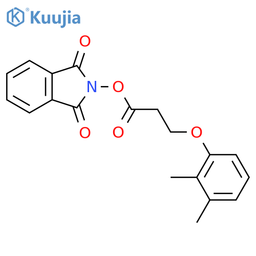 1,3-dioxo-2,3-dihydro-1H-isoindol-2-yl 3-(2,3-dimethylphenoxy)propanoate structure