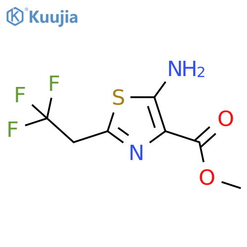 Methyl 5-amino-2-(2,2,2-trifluoroethyl)-1,3-thiazole-4-carboxylate structure