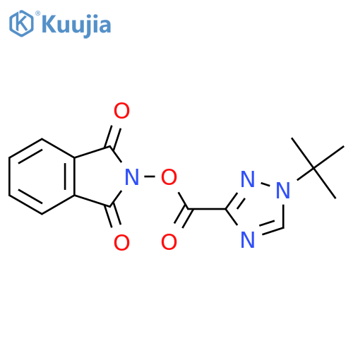 1,3-dioxo-2,3-dihydro-1H-isoindol-2-yl 1-tert-butyl-1H-1,2,4-triazole-3-carboxylate structure
