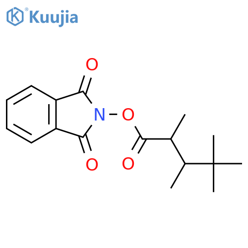 1,3-dioxo-2,3-dihydro-1H-isoindol-2-yl 2,3,4,4-tetramethylpentanoate structure