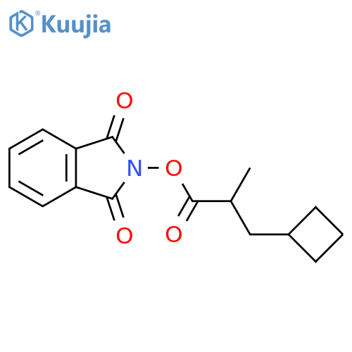 1,3-dioxo-2,3-dihydro-1H-isoindol-2-yl 3-cyclobutyl-2-methylpropanoate structure