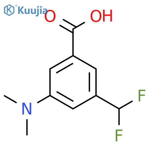 3-(Difluoromethyl)-5-(dimethylamino)benzoic acid structure