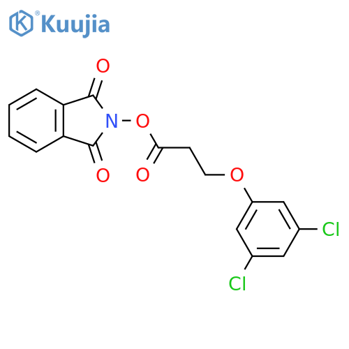 1,3-dioxo-2,3-dihydro-1H-isoindol-2-yl 3-(3,5-dichlorophenoxy)propanoate structure
