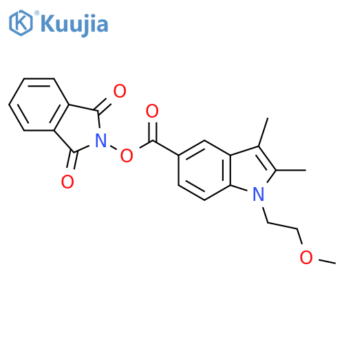 1,3-dioxo-2,3-dihydro-1H-isoindol-2-yl 1-(2-methoxyethyl)-2,3-dimethyl-1H-indole-5-carboxylate structure
