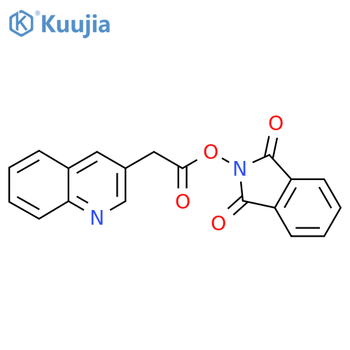 1,3-dioxo-2,3-dihydro-1H-isoindol-2-yl 2-(quinolin-3-yl)acetate structure