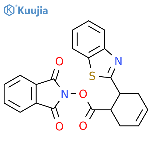 1,3-dioxo-2,3-dihydro-1H-isoindol-2-yl 6-(1,3-benzothiazol-2-yl)cyclohex-3-ene-1-carboxylate structure