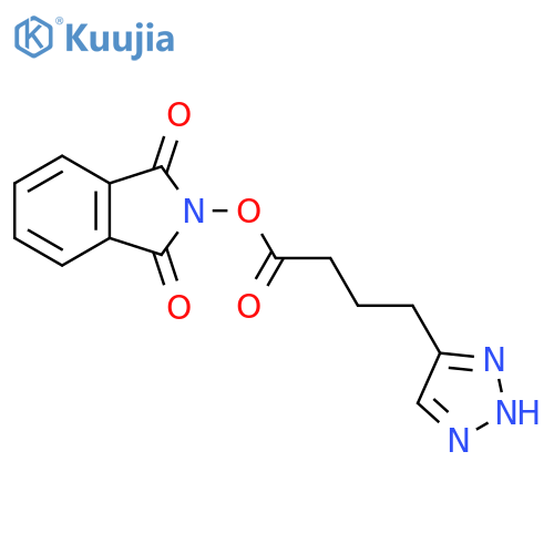 1,3-dioxo-2,3-dihydro-1H-isoindol-2-yl 4-(1H-1,2,3-triazol-4-yl)butanoate structure