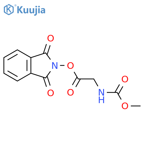 1,3-dioxo-2,3-dihydro-1H-isoindol-2-yl 2-(methoxycarbonyl)aminoacetate structure