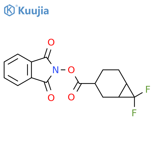 1,3-dioxo-2,3-dihydro-1H-isoindol-2-yl 7,7-difluorobicyclo[4.1.0]heptane-3-carboxylate structure