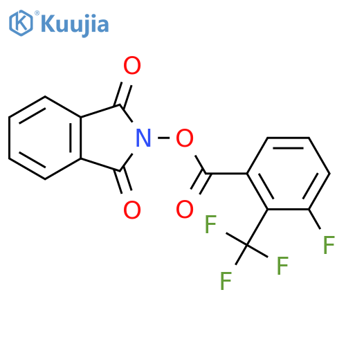 1,3-dioxo-2,3-dihydro-1H-isoindol-2-yl 3-fluoro-2-(trifluoromethyl)benzoate structure