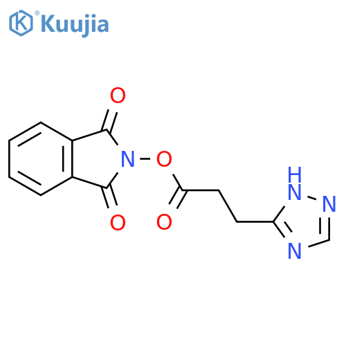 1,3-dioxo-2,3-dihydro-1H-isoindol-2-yl 3-(4H-1,2,4-triazol-3-yl)propanoate structure
