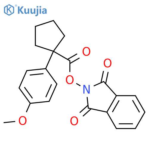 1,3-dioxo-2,3-dihydro-1H-isoindol-2-yl 1-(4-methoxyphenyl)cyclopentane-1-carboxylate structure
