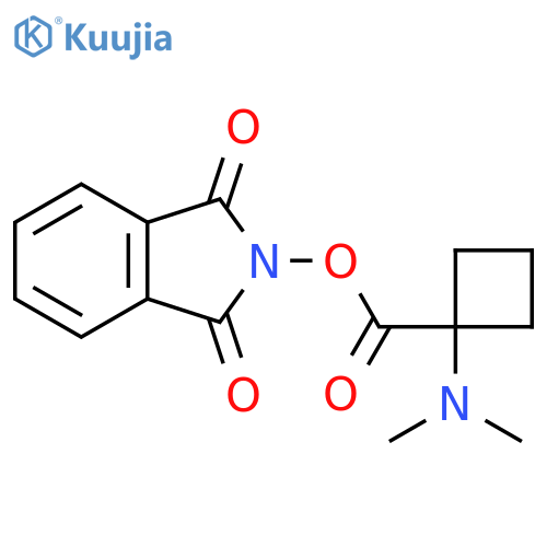 1,3-dioxo-2,3-dihydro-1H-isoindol-2-yl 1-(dimethylamino)cyclobutane-1-carboxylate structure