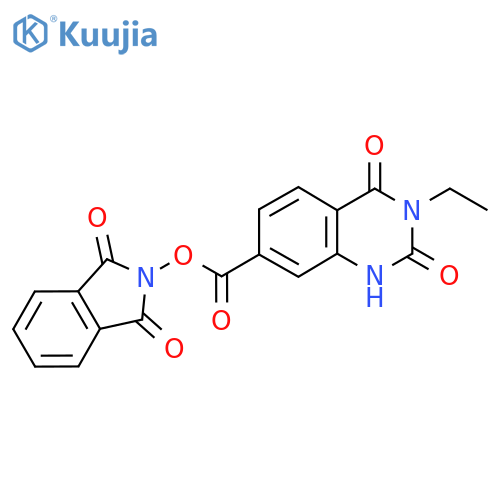 1,3-dioxo-2,3-dihydro-1H-isoindol-2-yl 3-ethyl-2,4-dioxo-1,2,3,4-tetrahydroquinazoline-7-carboxylate structure